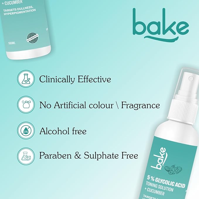 BAKE 5% Glycolic Acid Toner with Hyaluronic Acid