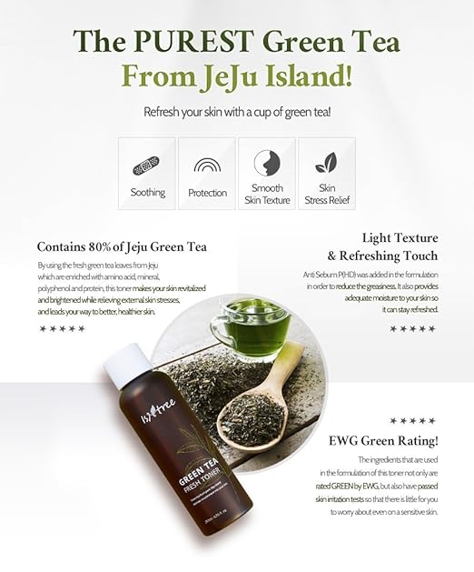 Isntree Green Tea Fresh Facial Toner Oil