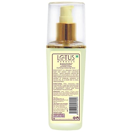 Lotus Herbals Basiltone Clarifying & Balancing Skin Toner Liquid
