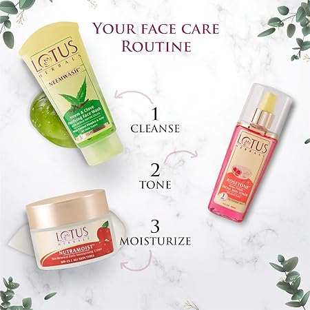 Lotus Herbals Rosetone Rose Petals Facial Skin Toner Liquid with Aloe Vera