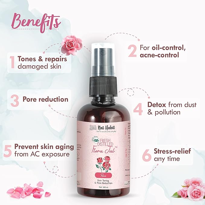 Nat Habit - 100% Pure Gulab Jal - Rose Water