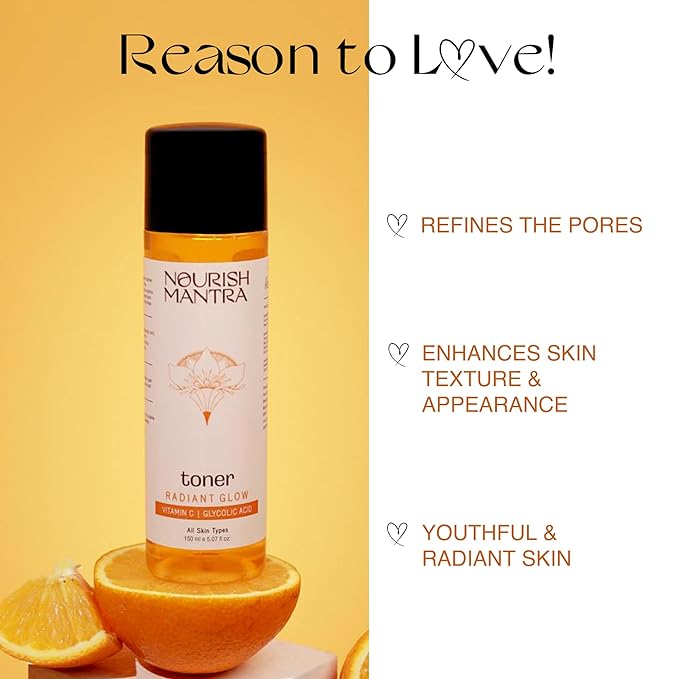 Nourish Mantra Radiant Glow Toner/Face Toner Formulated with Vitamin C