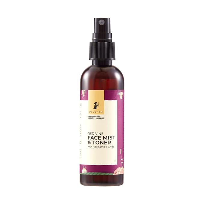 Pilgrim Alcohol Free Red Vine Face Toner Spray with Vitamin B3 and Aloe