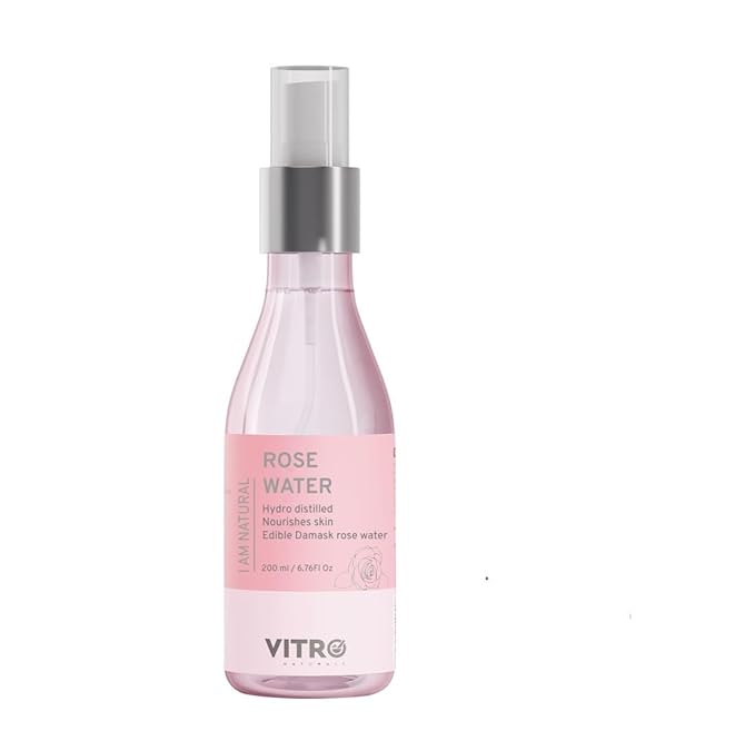 Vitro Rose Water Spray For Face Refreshing & Hydrating Facial Toner