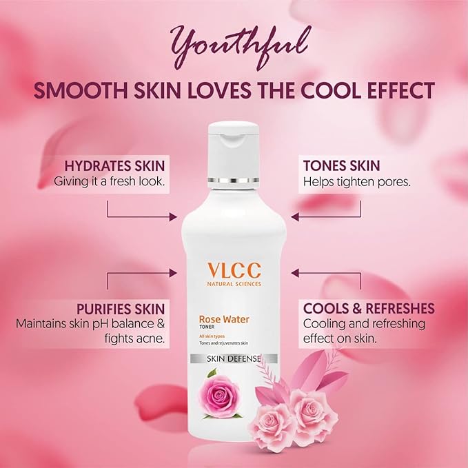 VLCC Natural Sciences Skin Defense Rose Water Toner, Pack of 2
