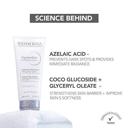 Bioderma Pigmentbio Foaming Cream Brightening Exfoliating Cleanser
