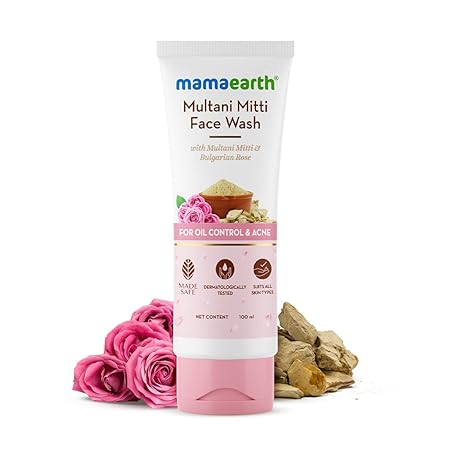 Mamaearth Multani Mitti Face Wash with Multani Mitti & Bulgarian Rose