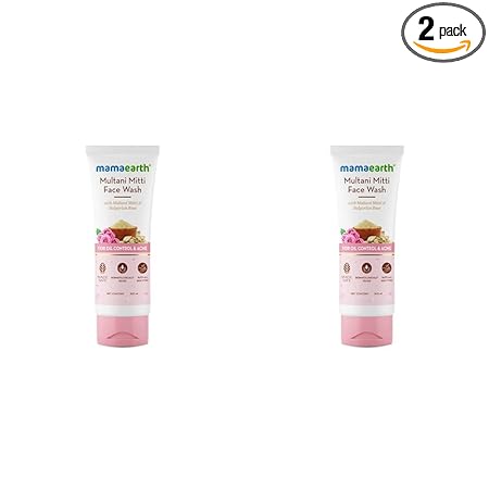 Mamaearth Multani Mitti Face Wash with Multani Mitti &Bulgarian Rose For Oil Control &Acne
