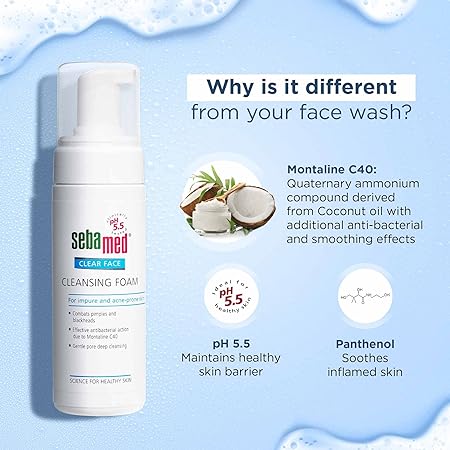 Sebamed Clear Face Cleansing Foam for Acne prone Skin