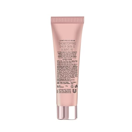 Lakme 9 To 5 Complexion Care Face CC Cream, Honey, SPF 30, Conceals Dark Spots & Blemishes