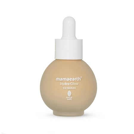 Mamaearth Hydra Glow CC Serum Vanilla with Vitamin C and Hyaluronic Acid | Hydrating Brightening CC Serum