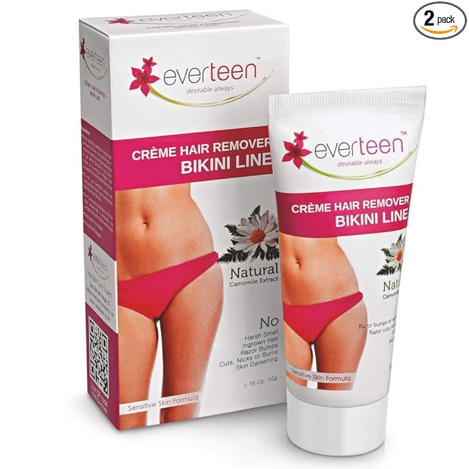 everteen NATURAL Hair Removal Cream (Pack of 2)
