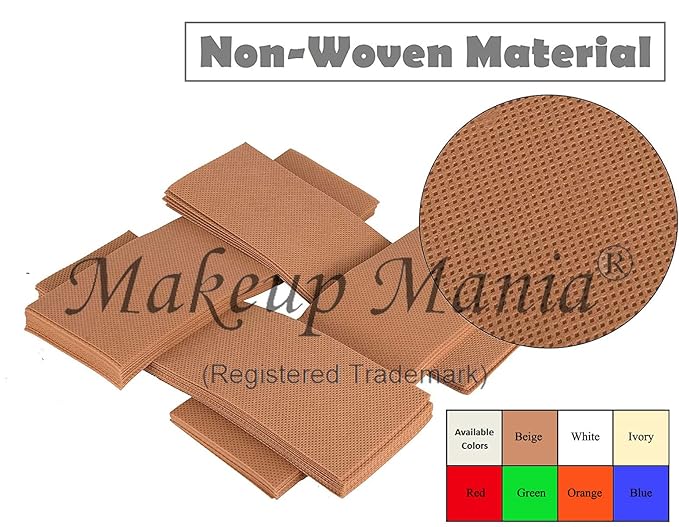 Makeup Mania Large Waxing Strips | Non-Woven Hair Removal Plain Waxing Strips | Ivory