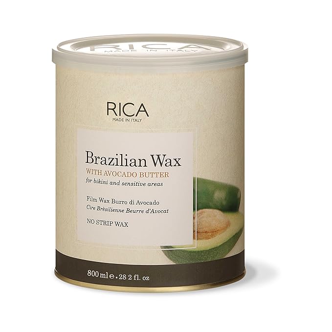 Rica Brazilian Wax with Avocado Butter Women Bikini and Sensitive Area Waxing for Upper Lips | Underarms &
