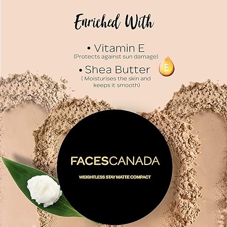 FACES CANADA Weightless Stay Matte Finish Compact Powder | Natural