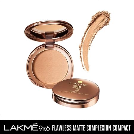 Lakme 9 To 5 Flawless Matte Complexion Compact Powder, Melon