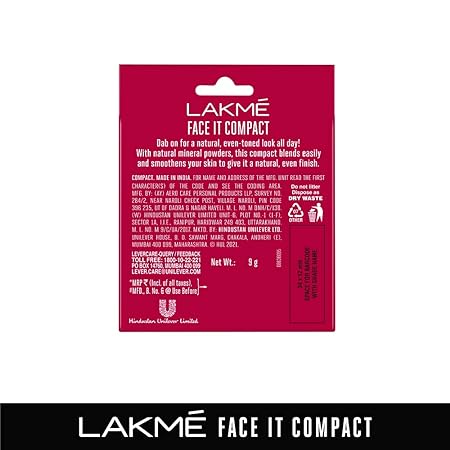 Lakme Face It Compact, Marble