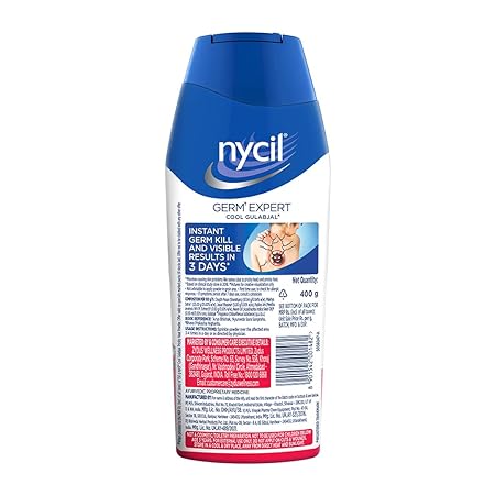 Nycil Germ Expert Cool Gulabjal Prickly Heat and Cooling Powder