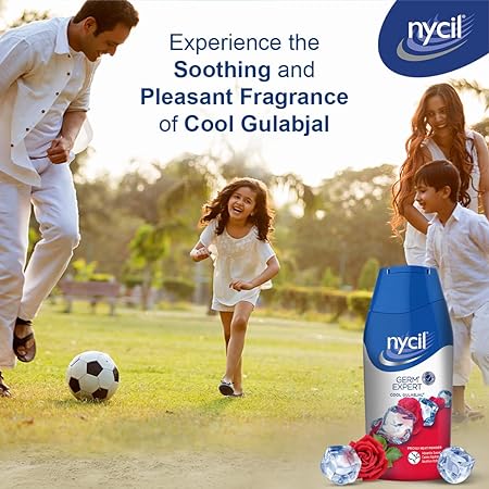 Nycil Germ Expert Cool Gulabjal Prickly Heat and Cooling Powder