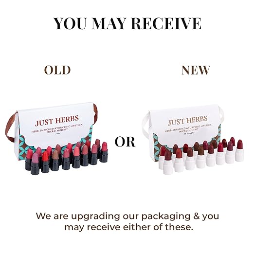 Just Herbs Ayurvedic Creamy Matte Micro Mini Lipstick Kit | Pack of 16