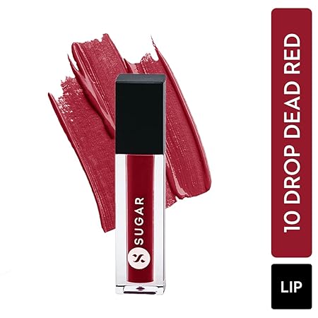 SUGAR Cosmetics Mini Liquid Lipstick - 10 Drop Dead Red