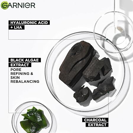 Garnier Skin Naturals Black Serum Mask with Pure Charcoal | Hydrating Detoxifying Sheet Mask
