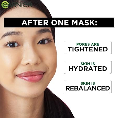 Garnier Skin Naturals Black Serum Mask with Pure Charcoal | Hydrating Detoxifying Sheet Mask