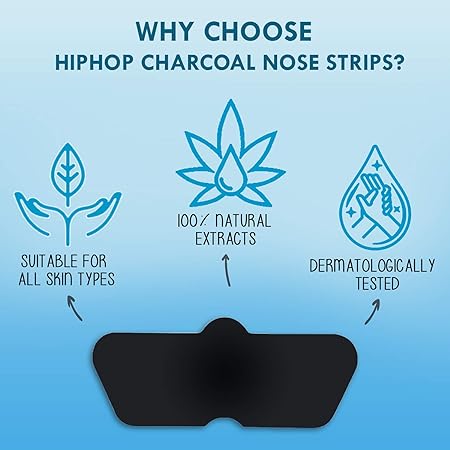 Hip Hop Skincare Charcoal Nose Strips for Men