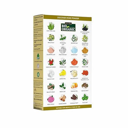 Indus Valley Bio Organic Natural Multani Mitti Powder | Pure Fuller's Earth for Face and Hair Pack