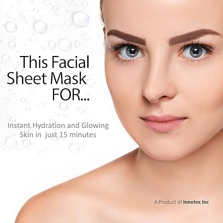 MasKing Beauty Facial Sheet Mask Pack of 10 | Natural Hydrating Sheet Mask for Men and Women