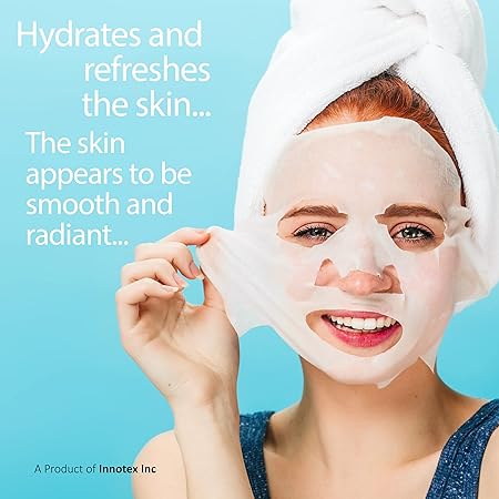 MasKing Beauty Facial Sheet Mask Pack of 10 | Natural Hydrating Sheet Mask for Men and Women