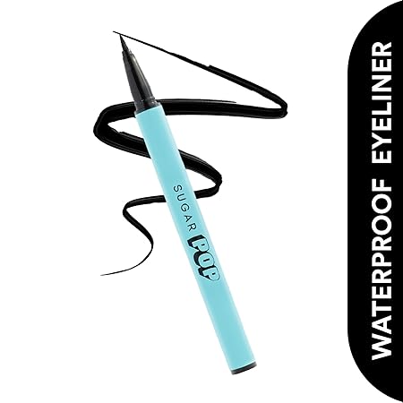 SUGAR POP Waterproof Eyeliner - Intense Black Pigment, Matte Finish