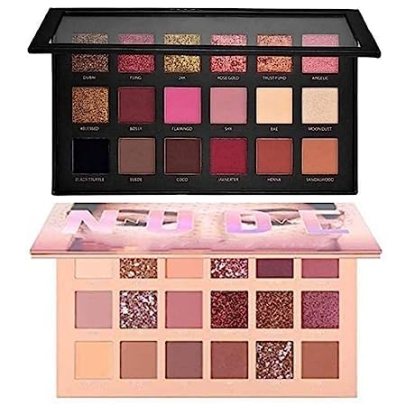 Fairyfirst Nude and Rose Gold Eyeshadow Palette Combo | Shimmery Finish