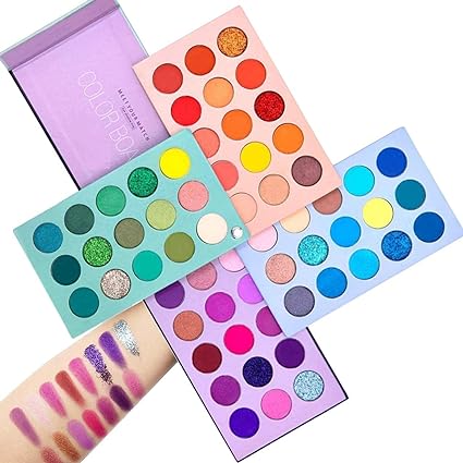 Huda Girl Beauty 60 Shade Color Board Eyeshadow Palette with Glitter