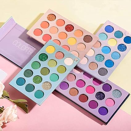 Huda Girl Beauty 60 Shades Color Board Eyeshadow Palette | Matte | Shimmer And Glitters Eye Shadow Makeup Kit