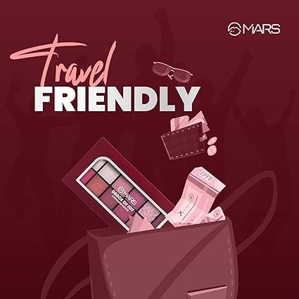 Mars 12 Shades Dance of Joy Eyeshadow Palette, Highly Pigmented and Blendable