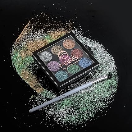 Mars Bling It On Glitter Eyeshadow Palette Shimmery Finish