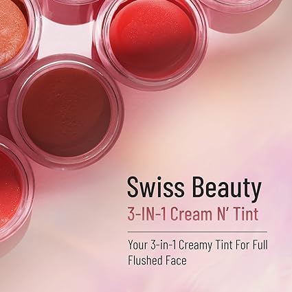 Swiss Beauty Lip | Cheek And Eyeshadow Tint With Goodness Of Vitamin E And Olive Oil