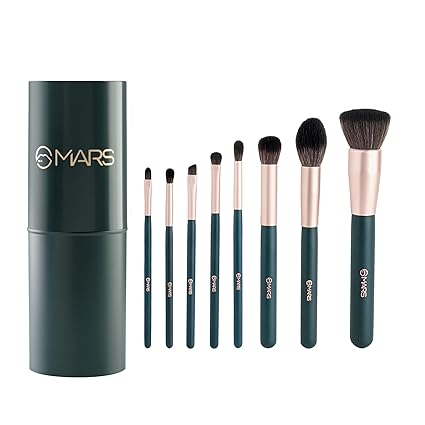 Mars Tools of Titan Brush with Holder Face Makeup Brush Set (Pack of 8)