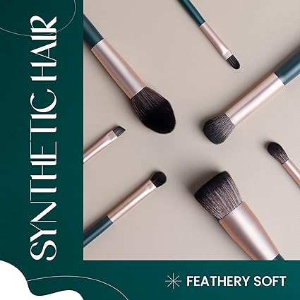 Mars Tools of Titan Brush with Holder Face Makeup Brush Set (Pack of 8)