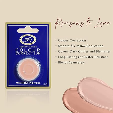 Fashion Colour Colour Correction Makeup Base Concealer - for All Skin Tones | Matte Dermatologically Approved Creamy & Long Lasting 303