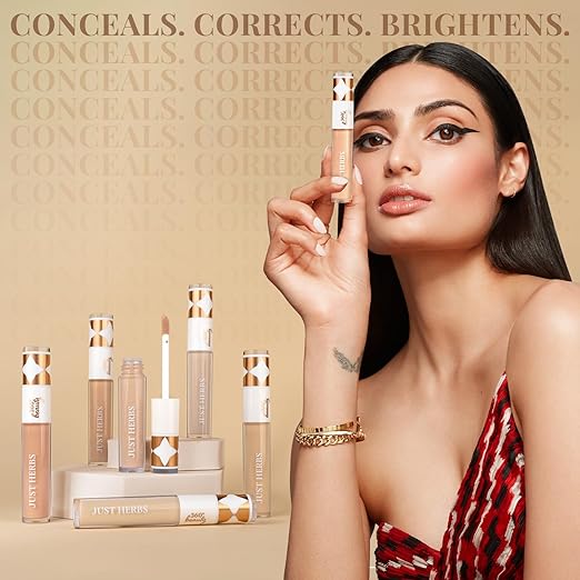 Just Herbs Concealer for Face Makeup With Liquorice Root Dewy Finish | Natural