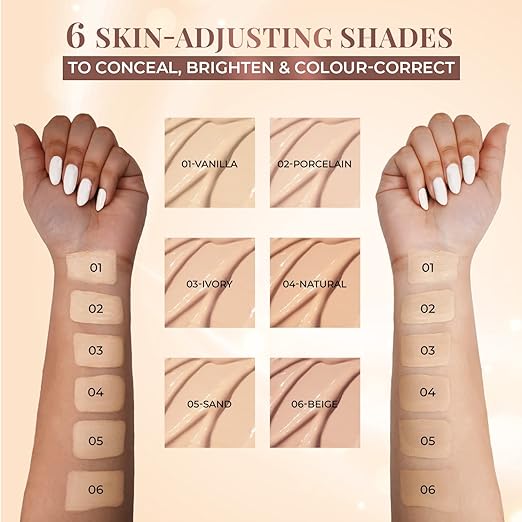 Just Herbs Concealer for Face Makeup With Liquorice Root Dewy Finish | Natural