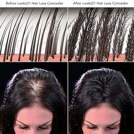 Looks21 Hair Loss Concealer | Natural Black