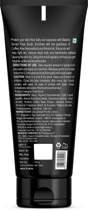 Beardo De-Tan Face scrub for Men Blackhead & Tan Removal