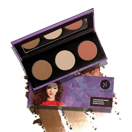 SUGAR Cosmetics - Contour De Force - Face Palette with Lightweight Blush | Highlighter And Bronzer