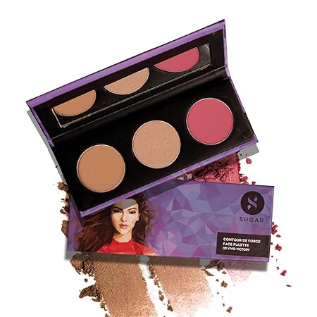 SUGAR Cosmetics - Contour De Force - Face Palette with Lightweight Blush | Highlighter And Bronzer