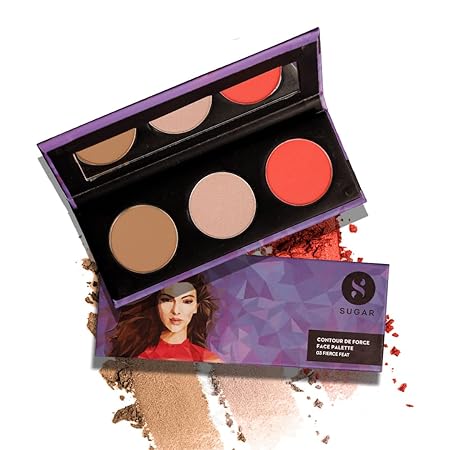 SUGAR Cosmetics - Contour De Force - Face Palette with Lightweight Blush | Highlighter And Bronzer
