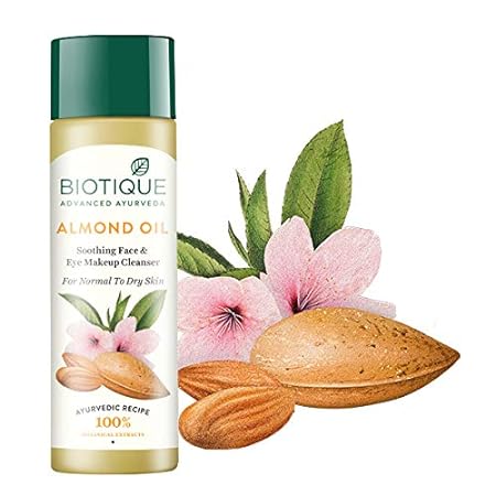 Biotique Almond Oil Deep Cleanse Purifying Cleansing Oil Face & Eye Makeup Remover