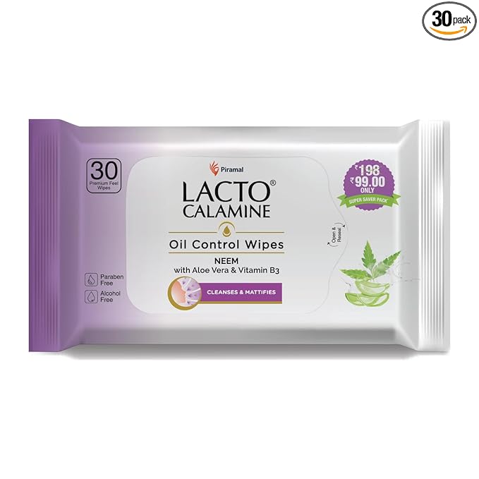 Lacto Calamine Oil Control Face Wipes